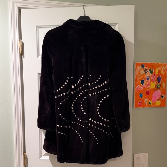 Black beaver Fur coat - Picture 3 of 7